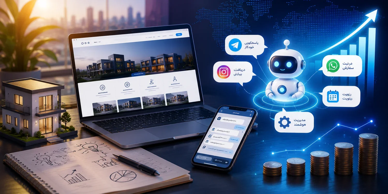 وب‌سایت حرفه‌ای، ربات هوشمند و اتوماسیون کسب‌وکار